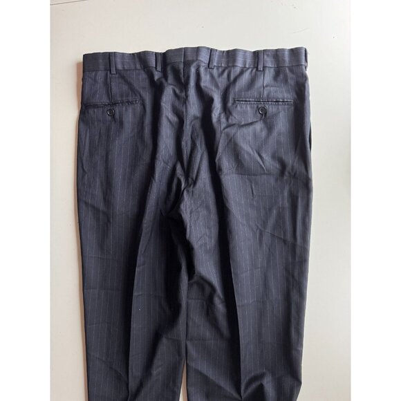 BROOKS BROTHERS 1818 Madison Navy Blue Pinstripe Wool Suit, Size 45L/40W - Picture 12 of 16